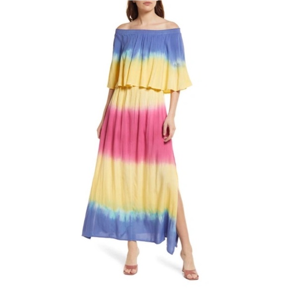 AREA Dresses & Skirts - NWT Area Stars Off The Shoulder Maxi Dress